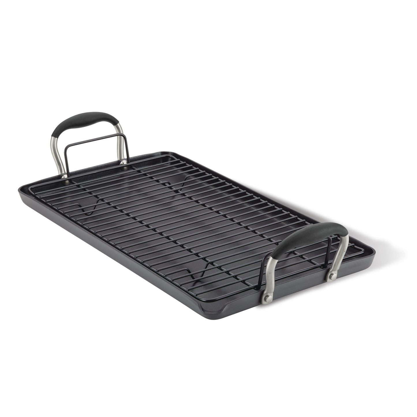 10 x 18-Inch Double Burner Griddle with Multi-Purpose Rack